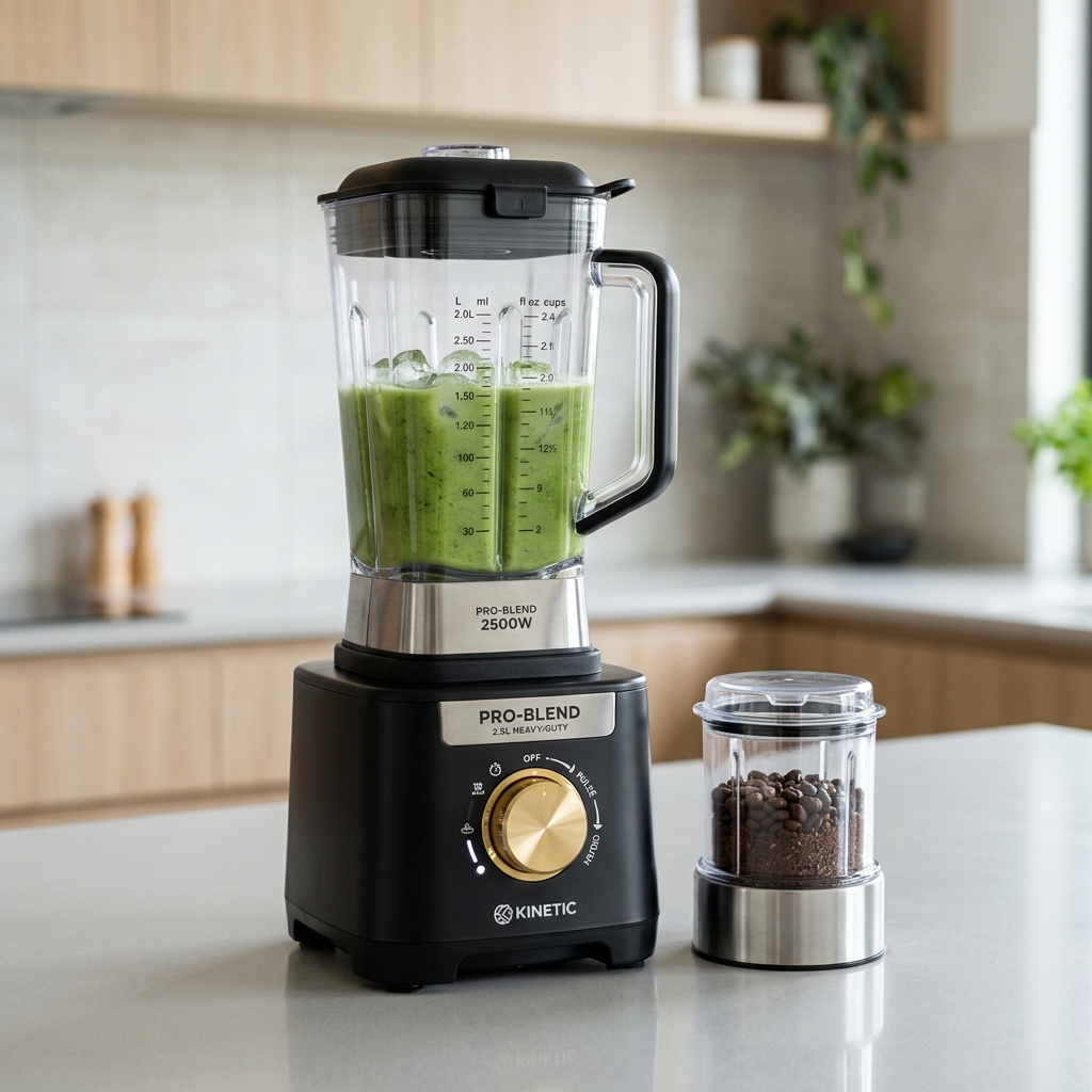Mixeur Blender Haute Puissance 2.5L avec Broyeur Sec