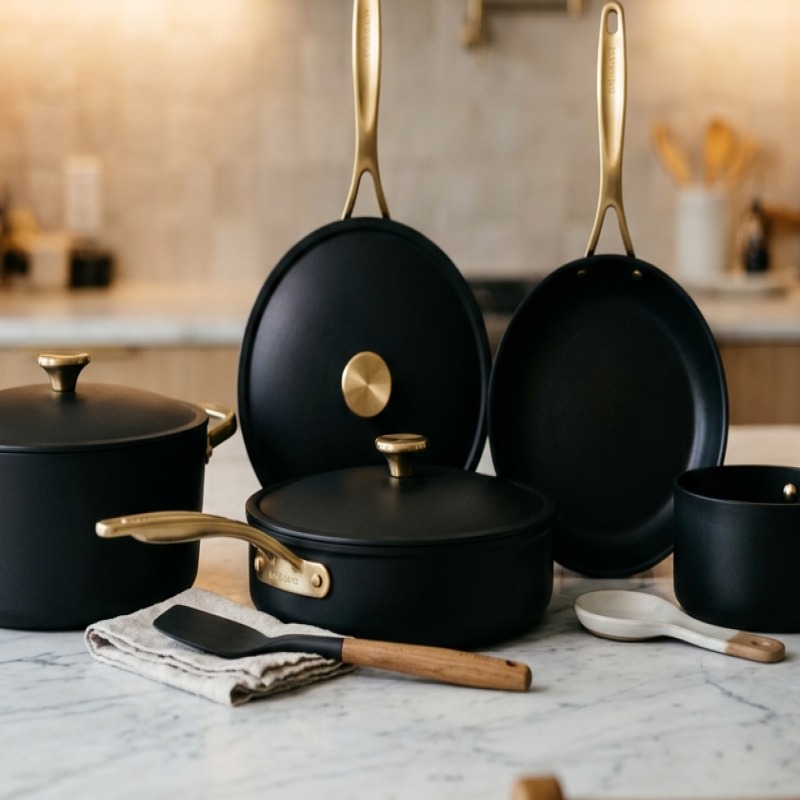 Gros plan faitout et finitions artisanales