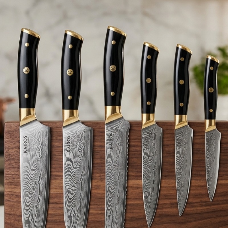 Manche ergonomique résine noire et mitre dorée